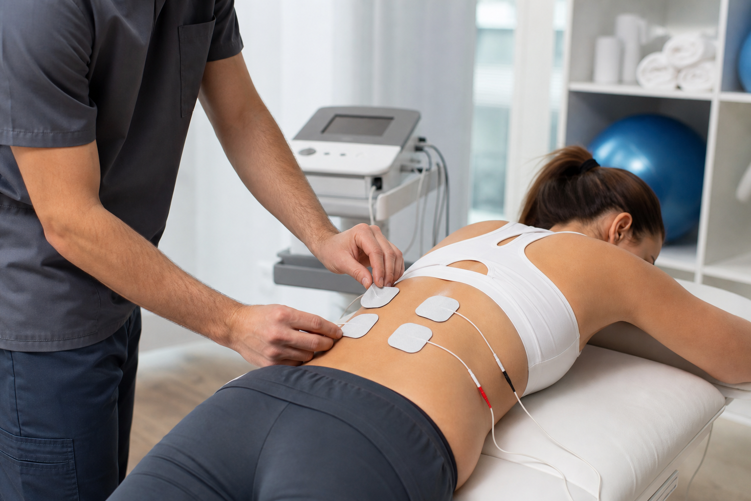 Electrical Stimulation at Medpro Physio Calgary